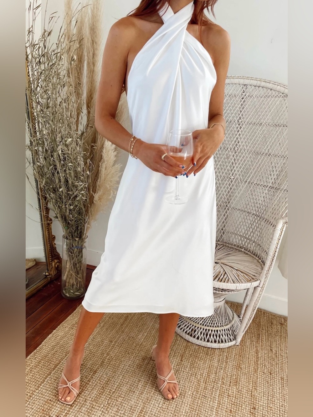Jasmine Halter Midi Dress